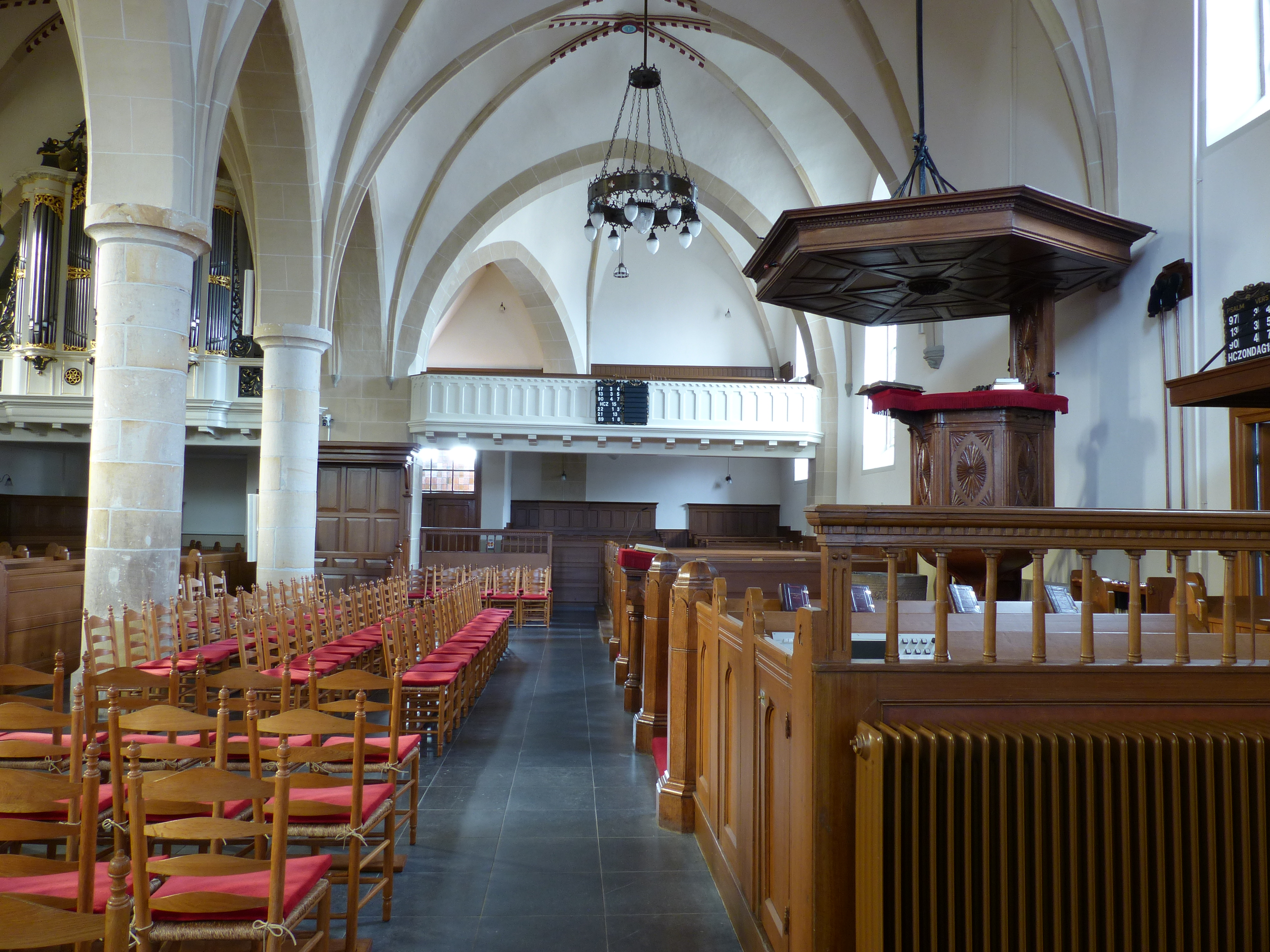 Interieur van de Schildkerk in Rijssen